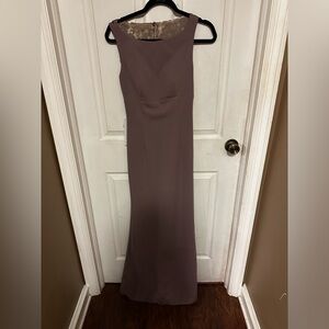 Azazie size A6 in color Dusk.